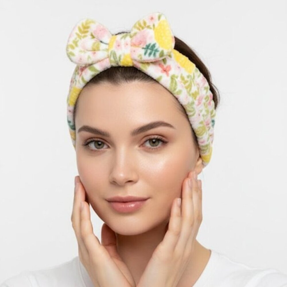 Revive Floral Plush Beauty Headband One Size Fits Most